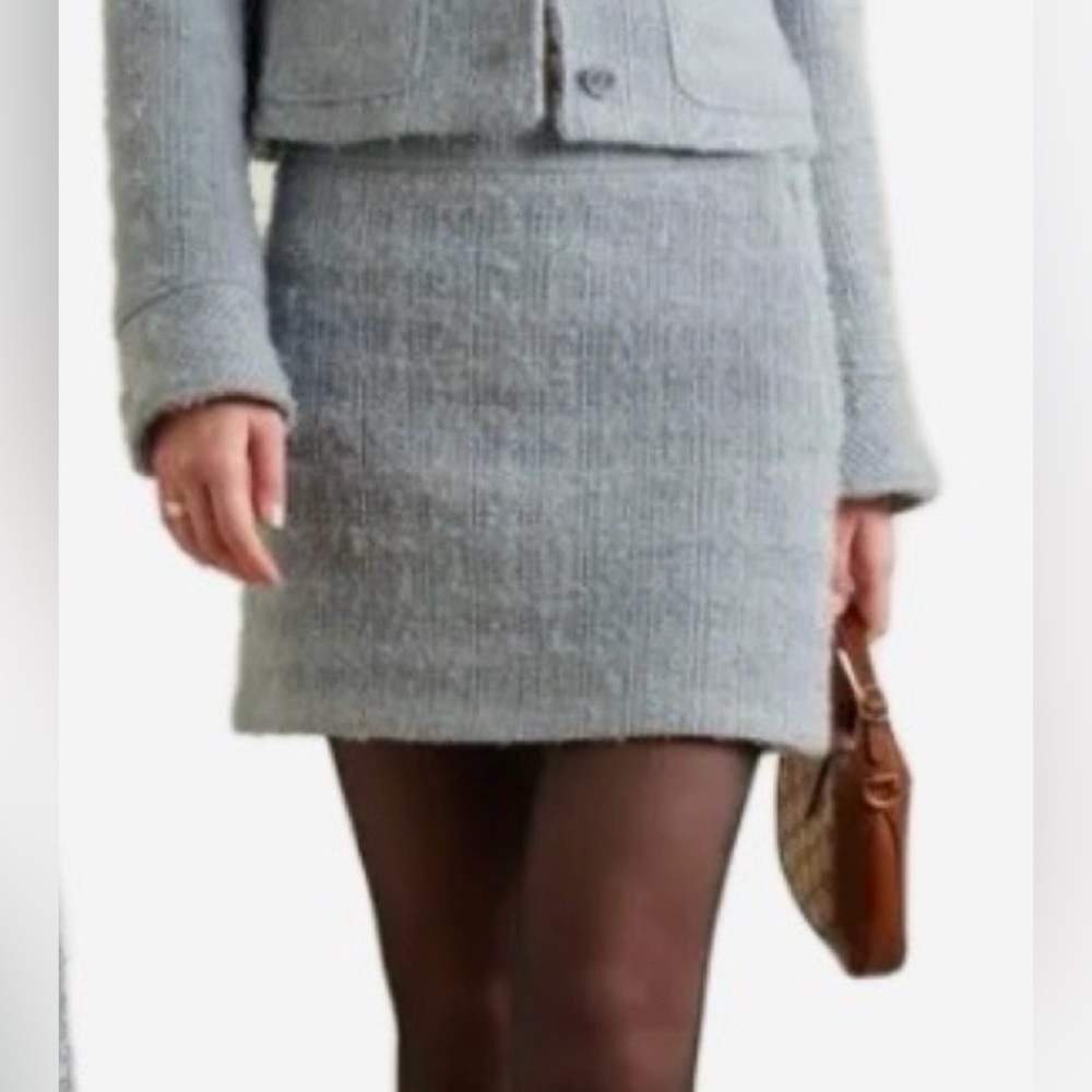 NWT🔥GUCCI Wool-blend Tweed Mini Skirt
